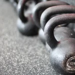 Kettlebells gym floor