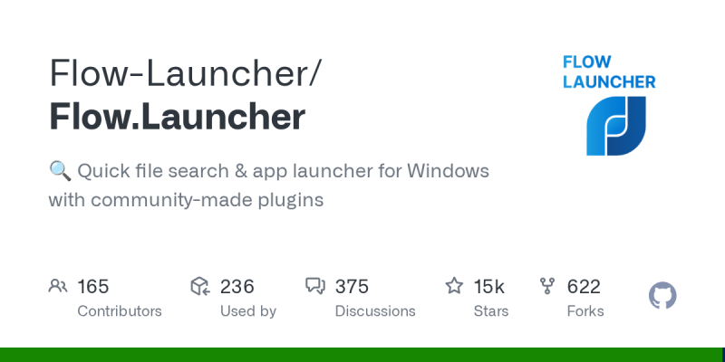 Flow Launcher — mở app & tìm file siêu nhanh