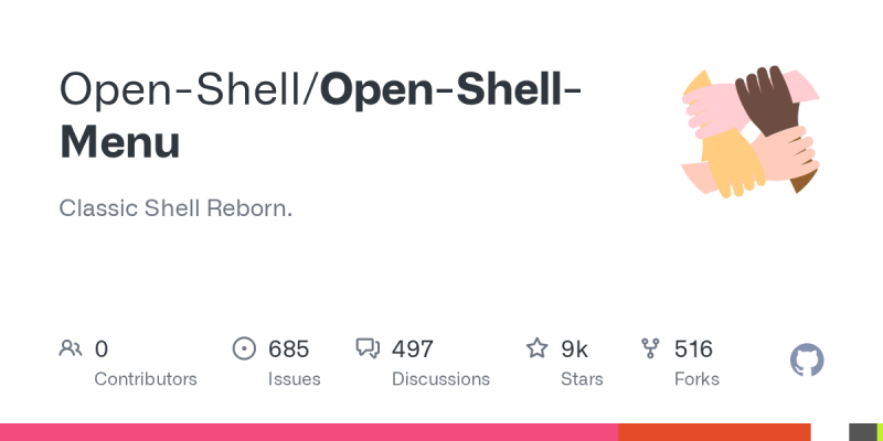 Open-Shell Menu GitHub