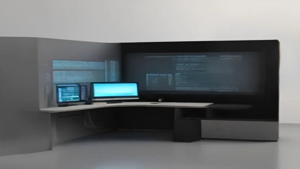 Hình minh họa 1: Developer workspace with code architecture diagram on dual m
