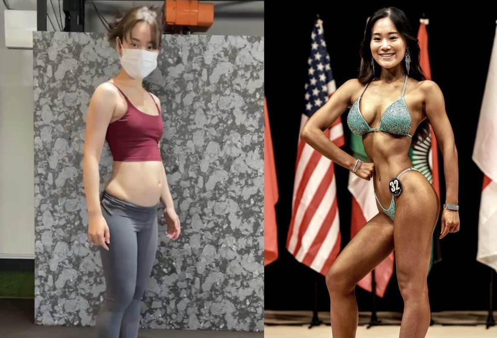 Bị trêu giống 'võ sĩ sumo', cô gái lột xác thành nhà vô địch thể hình