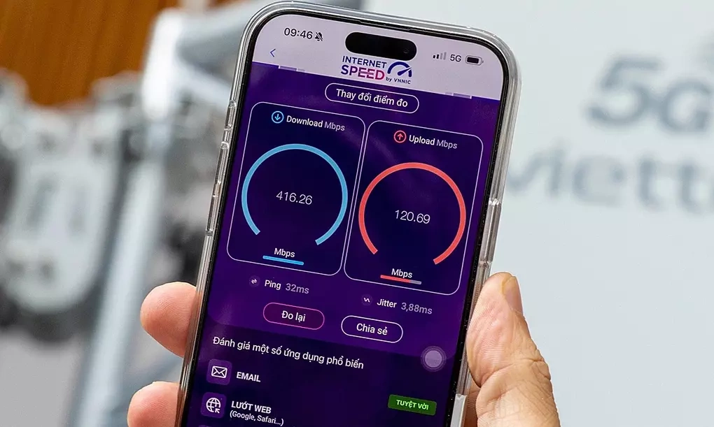 Tốc độ Internet Việt Nam lần đầu vào top 10 thế giới ở cả di động và cố định