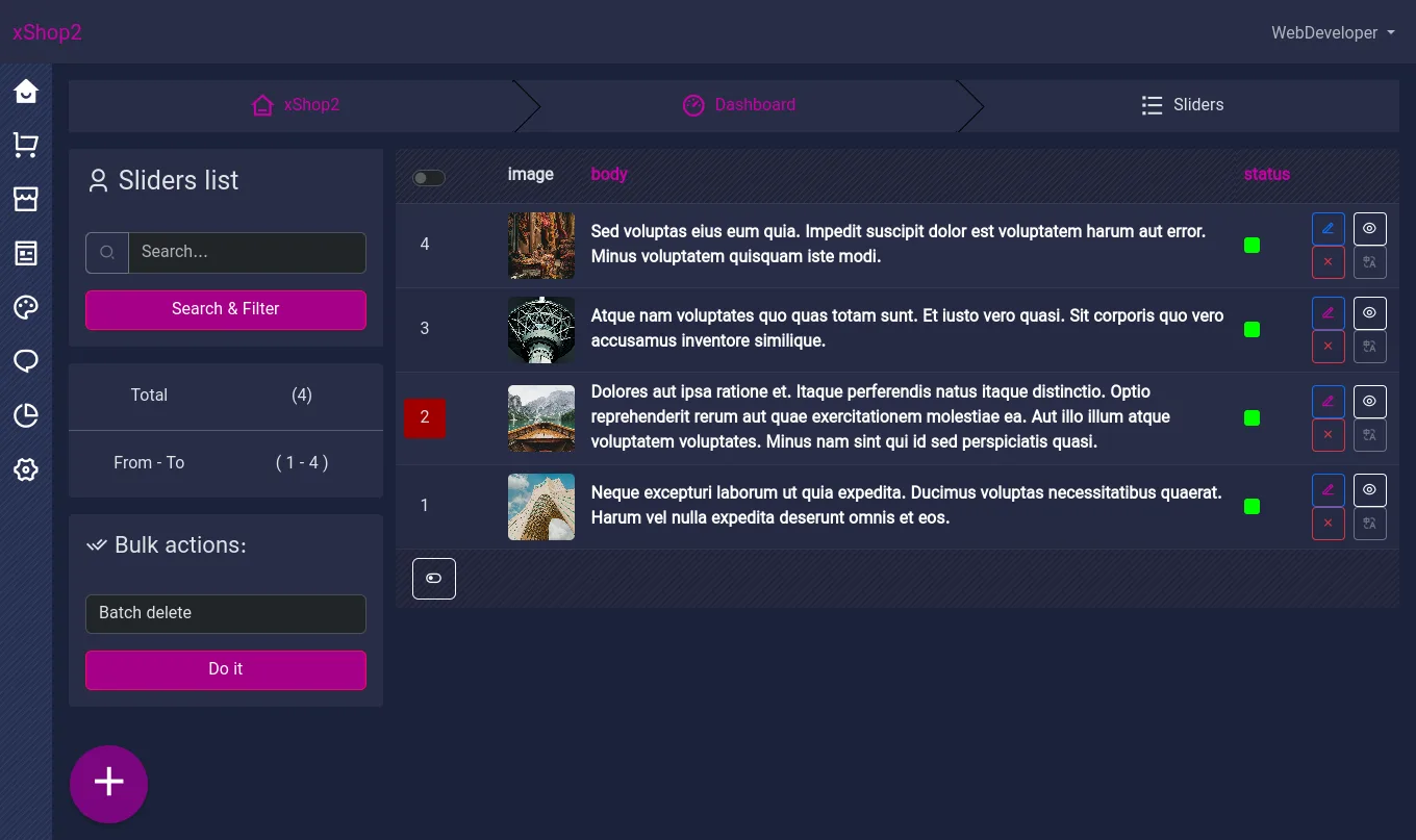 4xmen/xshop: Very customizable and easy to use shopping system, open source project based on laravel