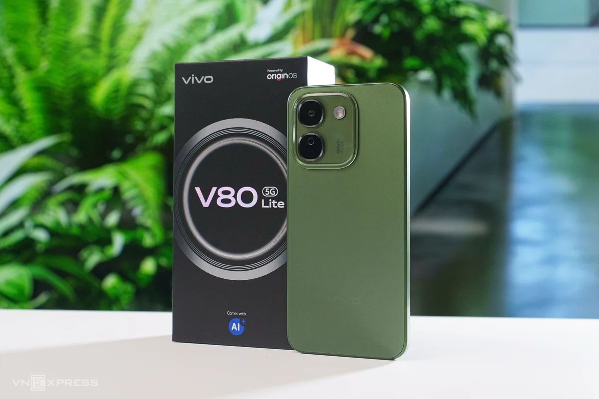 Vivo V80 Lite 5G - smartphone lập lỷ lục Guinness về thời lượng pin